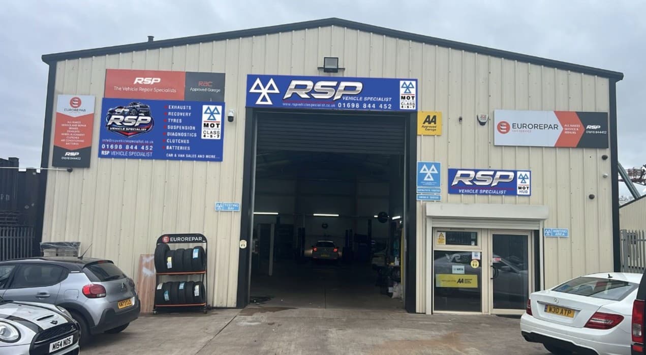 Mechanic working on a car