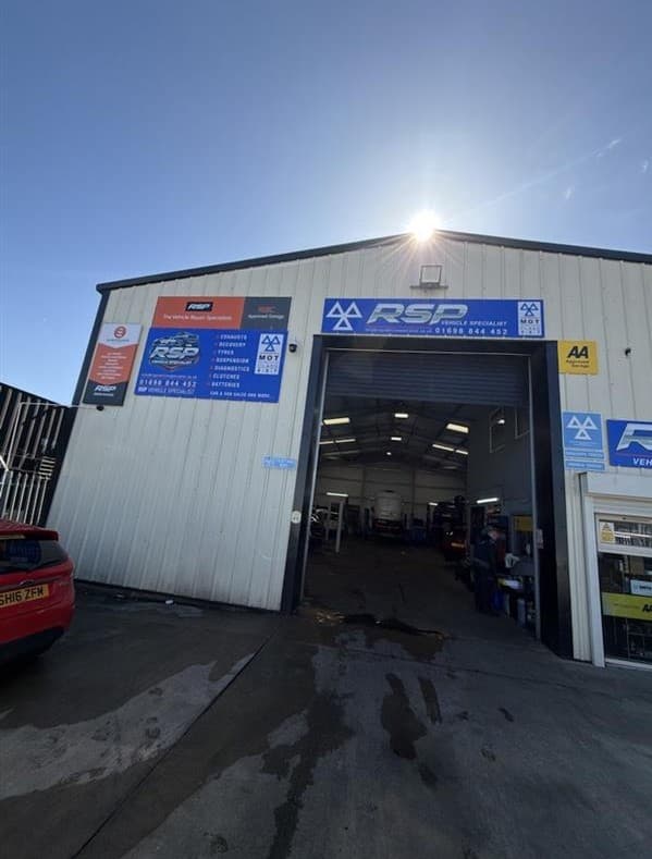 Mechanic working on a car