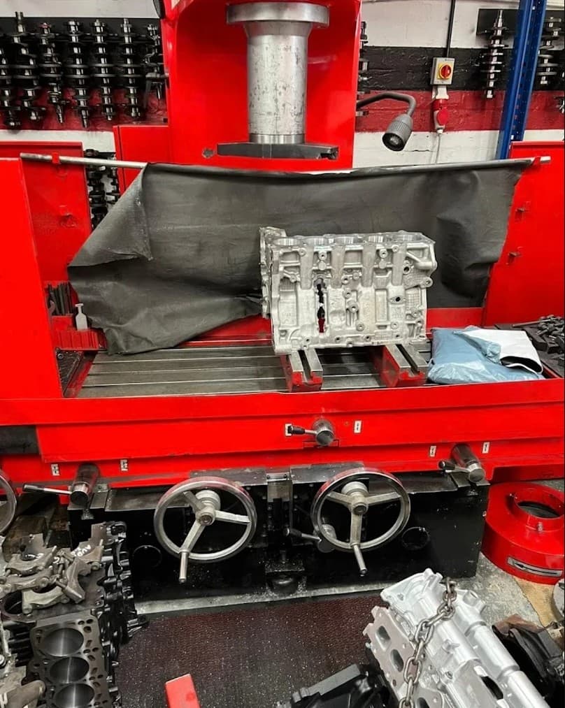 Mechanic working on a car